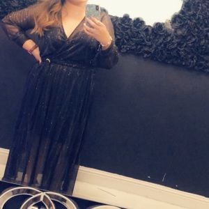 Sparkly black dress